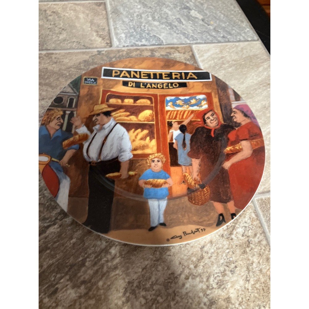 Eschenbach Guy Buffet Panetteria di L'Angelo Porcelain Plate Germany 1997 10.5"